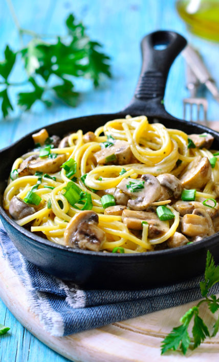 Nudeln mit Champignon